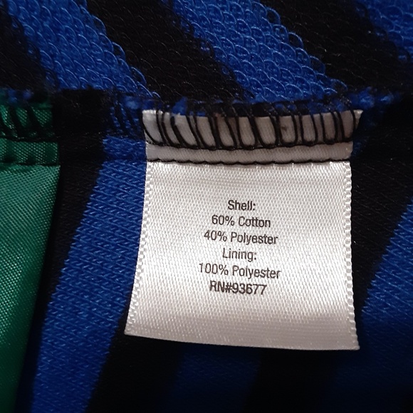 a.n.a. Royal Blue & Black Striped Lined Jacket - Picture 4 of 4